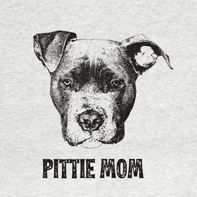 Pit Bull Terrier Mom - Pit Bull Mom by DoggyStyles